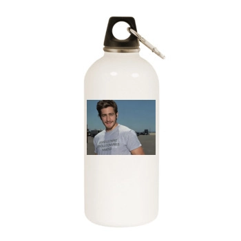 Jake Gyllenhaal White Water Bottle With Carabiner