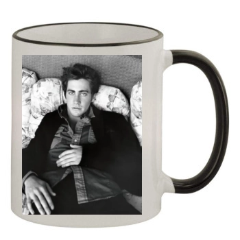 Jake Gyllenhaal 11oz Colored Rim & Handle Mug