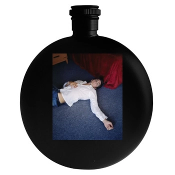 Jake Gyllenhaal Round Flask