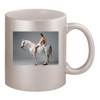 Sacha Baron Cohen 11oz Metallic Silver Mug