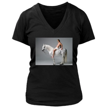 Sacha Baron Cohen Women's Deep V-Neck TShirt