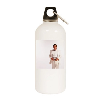 Tim Allen White Water Bottle With Carabiner