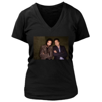 Adrien Brody Women's Deep V-Neck TShirt