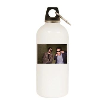 Adrien Brody White Water Bottle With Carabiner