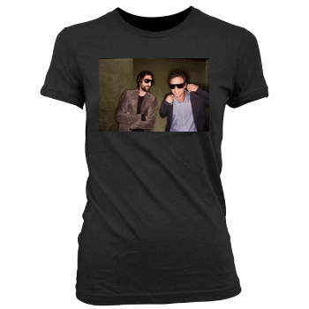 Adrien Brody Women's Junior Cut Crewneck T-Shirt