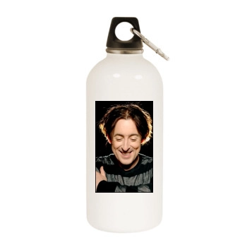 Alan Cumming White Water Bottle With Carabiner