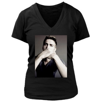 Hayden Christensen Women's Deep V-Neck TShirt