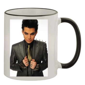 Adam Lambert 11oz Colored Rim & Handle Mug