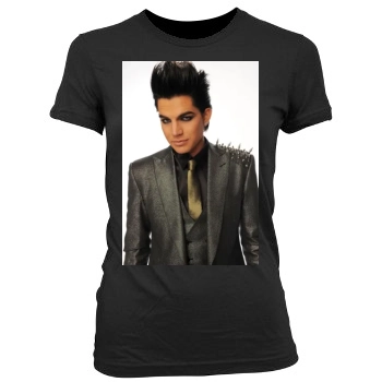 Adam Lambert Women's Junior Cut Crewneck T-Shirt