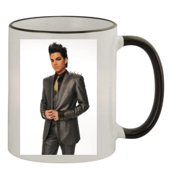 Adam Lambert 11oz Colored Rim & Handle Mug