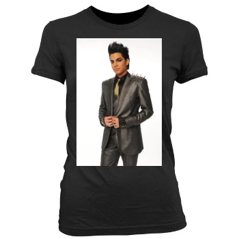 Adam Lambert Women's Junior Cut Crewneck T-Shirt