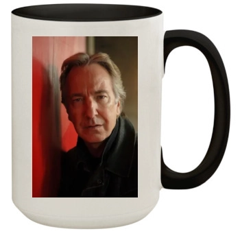 Alan Rickman 15oz Colored Inner & Handle Mug