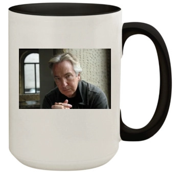 Alan Rickman 15oz Colored Inner & Handle Mug