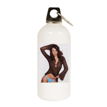 Elizabeth Hurley White Water Bottle With Carabiner