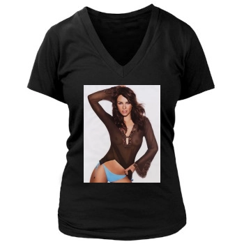 Elizabeth Hurley Women's Deep V-Neck TShirt