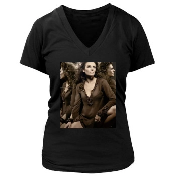 Elizabeth Hurley Women's Deep V-Neck TShirt