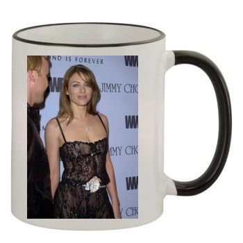 Elizabeth Hurley 11oz Colored Rim & Handle Mug