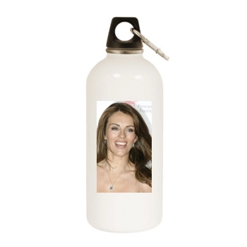 Elizabeth Hurley White Water Bottle With Carabiner