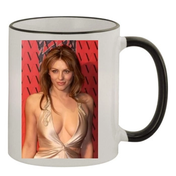 Elizabeth Hurley 11oz Colored Rim & Handle Mug