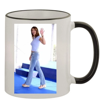 Elizabeth Hurley 11oz Colored Rim & Handle Mug