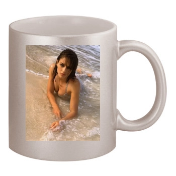 Elizabeth Hurley 11oz Metallic Silver Mug