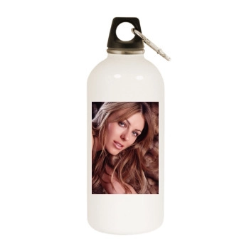 Elizabeth Hurley White Water Bottle With Carabiner