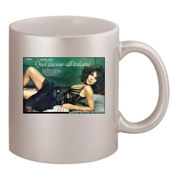 Elizabeth Hurley 11oz Metallic Silver Mug