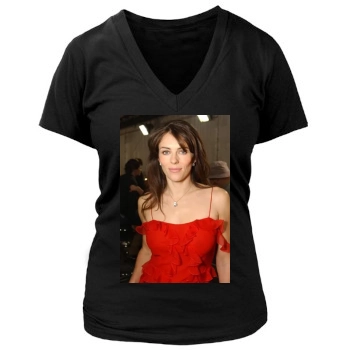 Elizabeth Hurley Women's Deep V-Neck TShirt