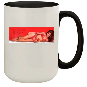 Elizabeth Hurley 15oz Colored Inner & Handle Mug