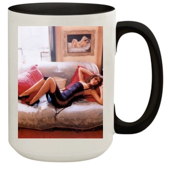 Elizabeth Hurley 15oz Colored Inner & Handle Mug