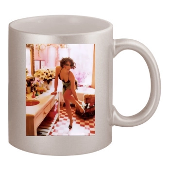 Elizabeth Hurley 11oz Metallic Silver Mug