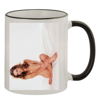 Elizabeth Hurley 11oz Colored Rim & Handle Mug