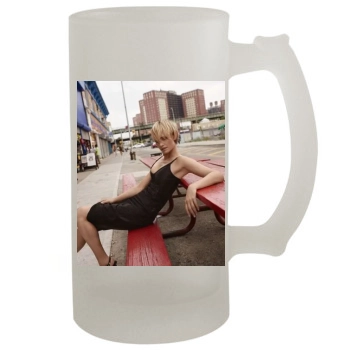 Amber Valletta 16oz Frosted Beer Stein