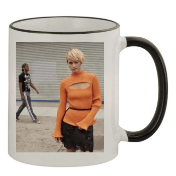 Amber Valletta 11oz Colored Rim & Handle Mug