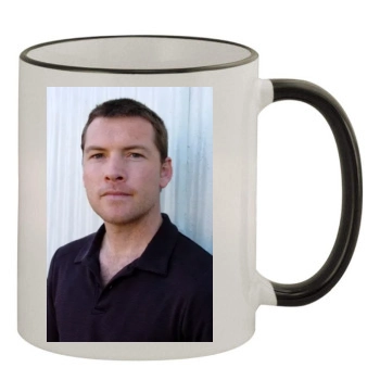 Sam Worthington 11oz Colored Rim & Handle Mug