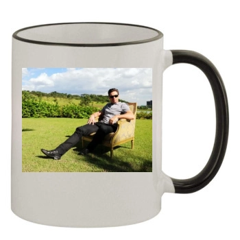 Hugh Jackman 11oz Colored Rim & Handle Mug