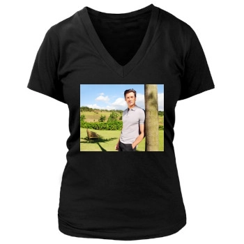 Hugh Jackman Women's Deep V-Neck TShirt