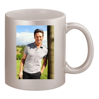 Hugh Jackman 11oz Metallic Silver Mug