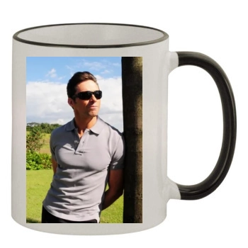 Hugh Jackman 11oz Colored Rim & Handle Mug