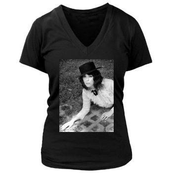 Mary Elizabeth Winstead Women's Deep V-Neck TShirt