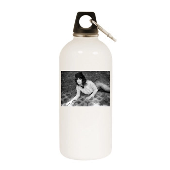 Mary Elizabeth Winstead White Water Bottle With Carabiner