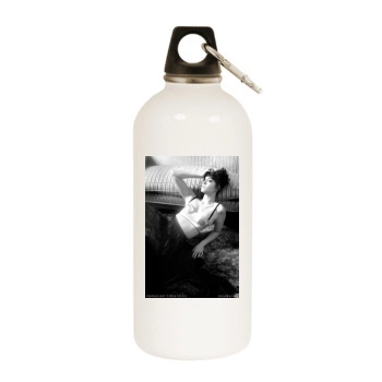 Mary Elizabeth Winstead White Water Bottle With Carabiner