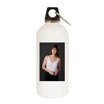 Mary Elizabeth Winstead White Water Bottle With Carabiner