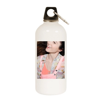 Mary Elizabeth Winstead White Water Bottle With Carabiner