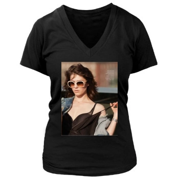 Mary Elizabeth Winstead Women's Deep V-Neck TShirt