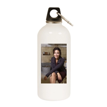 Sabrina Ferilli White Water Bottle With Carabiner