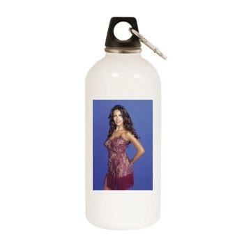 Sabrina Ferilli White Water Bottle With Carabiner