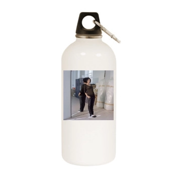 Sadie Frost White Water Bottle With Carabiner