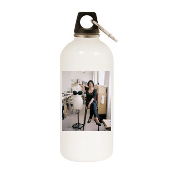 Sadie Frost White Water Bottle With Carabiner