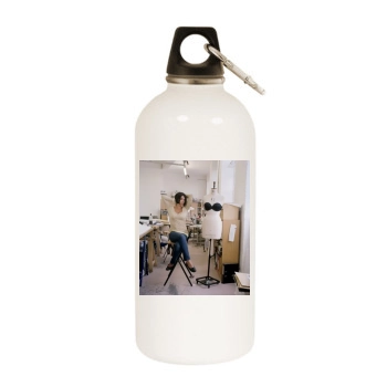 Sadie Frost White Water Bottle With Carabiner